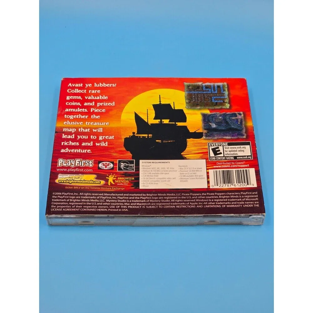 Pirate Poppers PC CD-ROM NEW-RARE COLLECTABLE 2006